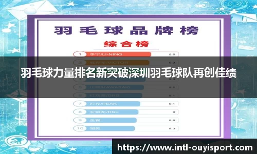 羽毛球力量排名新突破深圳羽毛球队再创佳绩