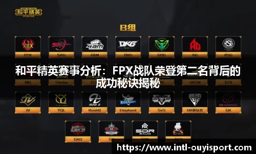 和平精英赛事分析：FPX战队荣登第二名背后的成功秘诀揭秘